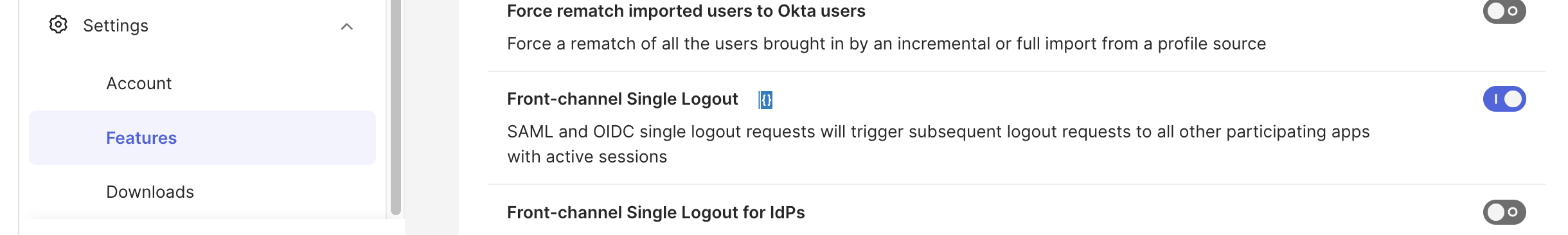 OktaのFront-channel Single Logout設定